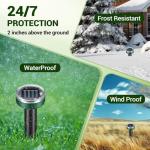 Ultrasonic Solar Mole Repellent Spikes for Gardens