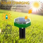 Solar-Powered Ultrasonic Mole Repellent Stakes (8 Pack)