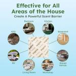 BugMD Vamoose Rodent Repellent Pouches (1 Pack, 4 Pouches) Plant-Powered Rat Repellent, Mouse Deterrent, Indoor & Outdoor Mice Repellent, Best Mouse Repellent, Natural Rat & Mouse Repellent