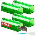 Humane Mouse Traps 4 Pack - Reusable and Safe