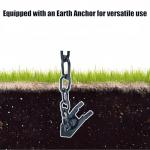 Reusable Pet-Proof Black Bucket with Ground Anchor