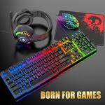 Gaming Mouse, Keyboard & Headset Combo with LED