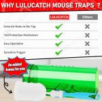 Humane Mouse Traps 4 Pack - Reusable and Safe