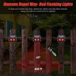 Solar Animal Repeller Lights for Yard and Garden