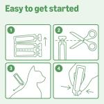 Amazon Basics Flea and Tick Topical Treatment for Cats (Over 1.5 Pounds), 6 Count (Previously Solimo)