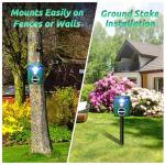 Solar-Powered Ultrasonic Animal Repellent – 2 Pack