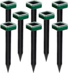 8 Pack Mole Repellent Solar Powered, Upgrade 2025 Waterproof Ultrasonic Gopher Vole Repellent Outdoor, Rat, Squirrel, Skunk, Repellent for Lawn Garden & Yard