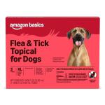 Amazon Basics Flea and Tick Topical Treatment for X-Large Dogs (89-132 Pounds), 3 Count (Previously Solimo)