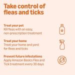 Amazon Basics Flea and Tick Topical Treatment for Small Dogs (5-22 pounds), 3 Count (Previously Solimo)
