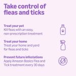 Amazon Basics Flea and Tick Topical Treatment for Large Dogs (45-88 lbs), Unscented, 6 Count (Previously Solimo)