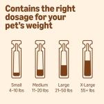 Amazon Basics Flea, Tick & Mosquito Topical Treatment for Large Dogs (21-55 pounds), 6 Count (Previously Solimo)