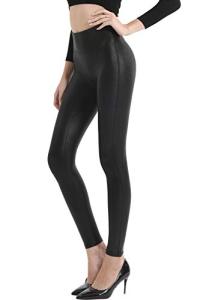 High Waisted Faux Leather Leggings for Women