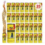 Indoor and Outdoor Fly Traps - 35 Pack