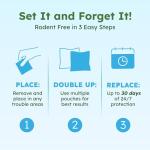 BugMD Vamoose! Natural Peppermint Mouse Repellent Pouches