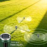 10-Pack Solar Mole Repellent Stakes for Lawns