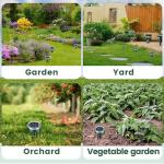 Solar Ultrasonic Mole Repellent for Lawns and Gardens
