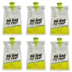 RESCUE! Big Bag Fly Trap – Disposable, Outdoor Use - 6 Traps