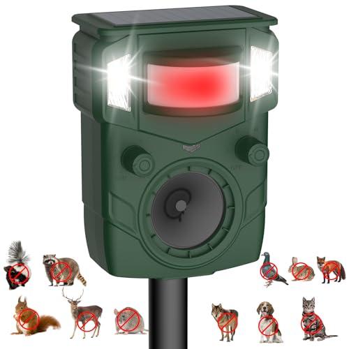 Solar Ultrasonic Animal Repellent Device for Gardens