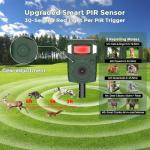 Solar Ultrasonic Animal Repellent Device for Gardens