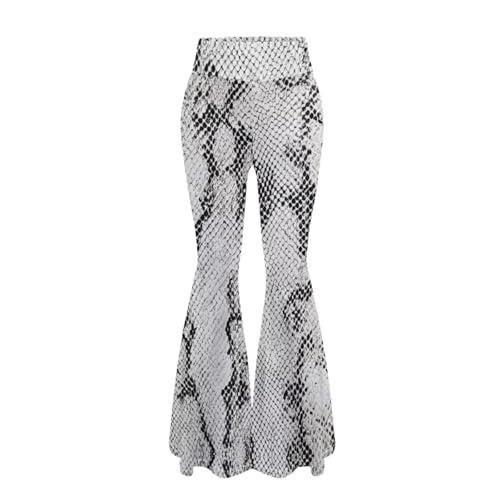 Snake Print High Waist Yoga Pants for Women