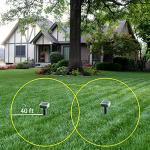 10-Pack Sonic Solar Mole Repellent Spikes