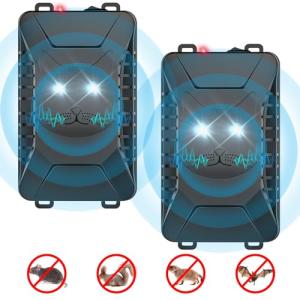 Ultrasonic Rodent Repellent - 2 Pack Plug-in