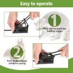 Live Animal Spring Trap Dog Proof Raccoon Coon Rabbit Bobcat Traps Foot Hunting Snare Easy to Use Reusable Dark Heavy Duty Trap for Outdoor Farm Yard Garden