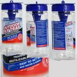 Fly Traps Outdoor Fly Trap for Patio with 2 Non-Toxic Dissolvable Bait Refills. Reusable Hanging Bug Catcher Killer for All Filth Flies for Outside Bug Control Yard Ranch. Hanging Chains Included