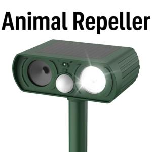Solar Ultrasonic Animal Repeller with Motion Detection