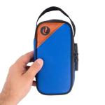 Skunk Sidekick Smell Proof Case w/Combo Lock - SK9 Premium odorless Technology (Navy Blue Leather w/Brown)