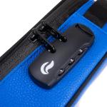 Skunk Sidekick Smell Proof Case w/Combo Lock - SK9 Premium odorless Technology (Navy Blue Leather w/Brown)