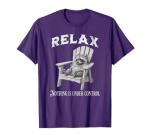 Raccoon Relax Nothing Is Under Control funny T-Shirt