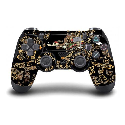 Head Case Designs Officially Licensed Looney Tunes Wile E. Coyote Graphics and Characters Vinyl Sticker Gaming Skin Decal Cover Compatible With Sony PlayStation 4 PS4 DualShock 4 Controller