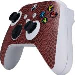 Skinit Decal Gaming Skin Compatible with Xbox Series S Controller - Marsala Snake Skin Design