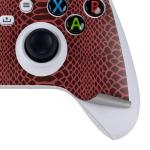 Skinit Decal Gaming Skin Compatible with Xbox Series S Controller - Marsala Snake Skin Design