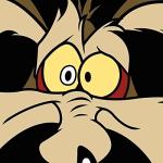 Skinit Decal Gaming Skin Compatible with Wii Remote Controller - Officially Licensed Warner Bros Wile E. Coyote Design