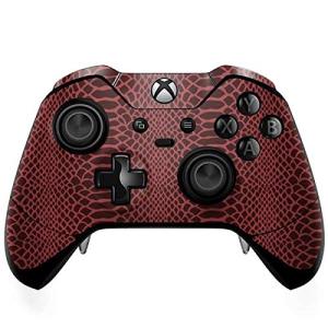 Skinit Decal Gaming Skin Compatible with Xbox One Elite Controller - Officially Licensed Skinit Originally Designed Marsala Snake Skin Design