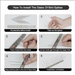 Bird Spikes with Stainless Steel Base,Covers 10.8 Feet, Bird Deterrent Outdoor for Pigeon Spikes Fence Kit for Deterring Small Metal Pigeon Deterrent Strips for Outdoor Wall Fence