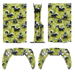 AoHanan Sticker for 5 Slim Disc Skin Adorable Skunks Skin Controller Accessories Cover Skins Anime Vinyl Cover Sticker Full Set Only for 5 Slim Disc Edition