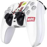 Skinit Decal Gaming Skin Compatible with PS5 Controller - Officially Licensed Marvel Rocket Raccoon and Groot Tall Tails Design