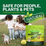 Natural Snake Repellent Balls – 15 Pack Outdoor & Indoor Snake Deterrent for Yard, Garden, Camping, Sheds, Basements & RVs | Pet & Plant Safe Long Lasting Protection