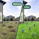 Mole Repellent Solar Powered, Ultrasonic Repeller, Waterproof Sonic Spikes Gopher Vole Groundhog Snake Chipmunk Mole Deterrent Get Rid of Moles in Your Yard (4pack)