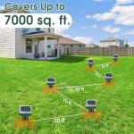 Mole Repellent Solar Powered, Ultrasonic Repeller, Waterproof Sonic Spikes Gopher Vole Groundhog Snake Chipmunk Mole Deterrent Get Rid of Moles in Your Yard (4pack)