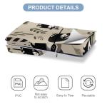 AoHanan Sticker for 5 Slim Disc Skin Black Raccoon Skin Controller Accessories Cover Skins Anime Vinyl Cover Sticker Full Set Only for 5 Slim Disc Edition