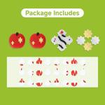 WISHAVEN ABXY Buttons Sticker Joystick Cover Caps for Switch 2, Cross D-Pad Button Caps Silicone Thumb Grips Set Compatible with Nintendo Switch 2 Controller - A pples and Snake