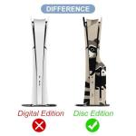 AoHanan Sticker for 5 Slim Disc Skin Black Raccoon Skin Controller Accessories Cover Skins Anime Vinyl Cover Sticker Full Set Only for 5 Slim Disc Edition