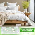 Qualirey 32 PCS Bed Bug Detector Reusable, Bedbug Traps with Strong Glue, Bedbug Interceptors, Early Detection Glue Trap for Bed Legs, Indoor Pest Control Blocker for Home and Travel (Clear-16 Set)
