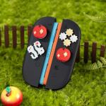 WISHAVEN ABXY Buttons Sticker Joystick Cover Caps for Switch 2, Cross D-Pad Button Caps Silicone Thumb Grips Set Compatible with Nintendo Switch 2 Controller - A pples and Snake