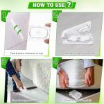 Qualirey 32 PCS Bed Bug Detector Reusable, Bedbug Traps with Strong Glue, Bedbug Interceptors, Early Detection Glue Trap for Bed Legs, Indoor Pest Control Blocker for Home and Travel (Clear-16 Set)