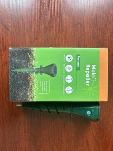 4 Pack Mole Repellent Solar Powered, IP65 Waterproof Snake Repellent for Yard, Ultrasonic Deterrent Outdoor, Rabbit, Skunk, Gopher, Groundhog, Chipmunk, Vole, Armadillo Repeller for Lawns Garden